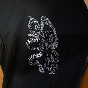 Satan is a Feminist t-shirt L